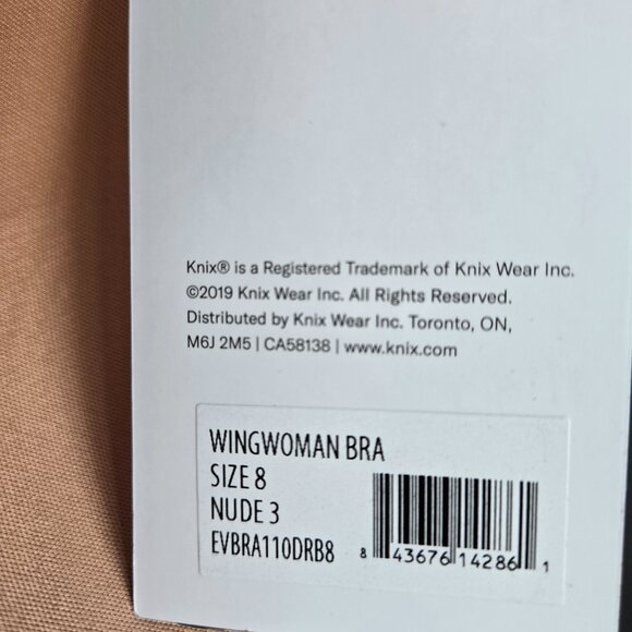NWT KNIX WingWoman Contour Bra sz 8 Nude - Picture 4 of 10